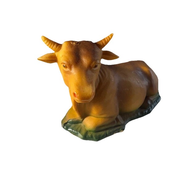 Nativity Piece Art Plastic Co. 1960s Vintage Cow Replacement Piece Christmas - Picture 4 of 6